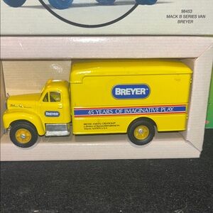 Breyer Corgi Classics Yellow and Blue Mack B Series Van